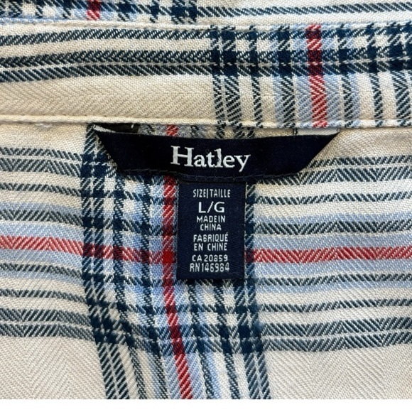 Hatley Plaid Button-Down Comfy Shirt – 100% Viscose Women’s Size Large - Picture 9 of 12